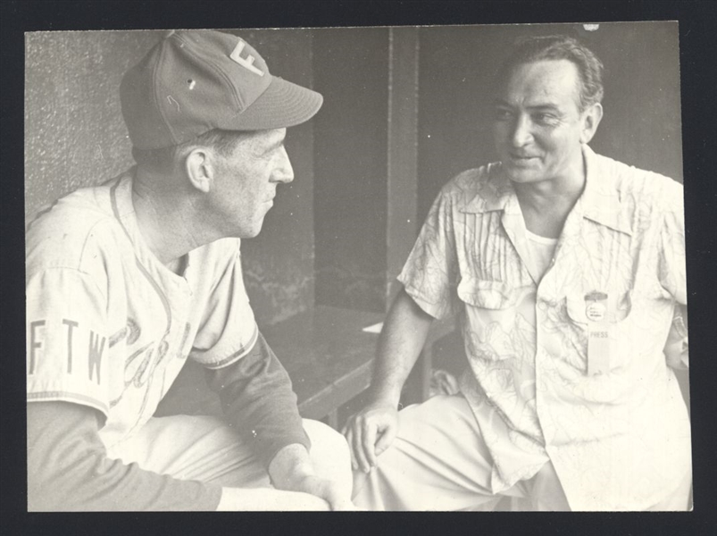 1950 Fort Wayne Capehearts BUCKY HARRIS & RED BRADEN Original Photo HOF