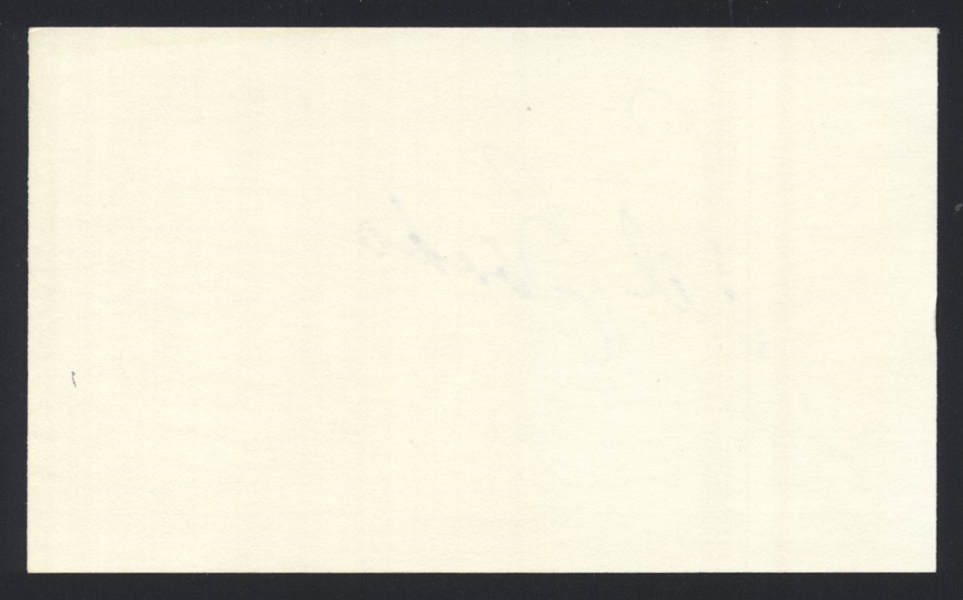 SAL BANDO SIGNED 3x5 Index Card (d.2023) 1972 1973 1974 Athletics Brewers