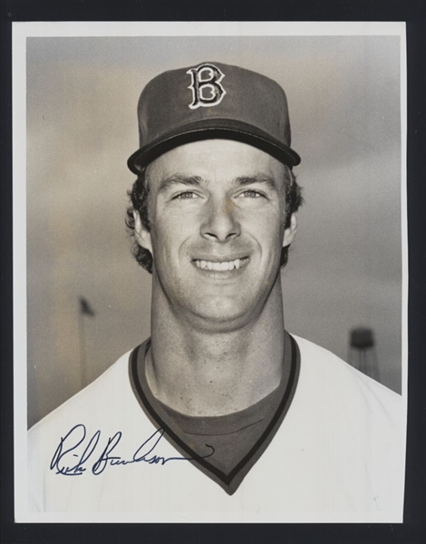 RICK BURLESON 1974-78 Boston Red Sox SIGNED Photo 