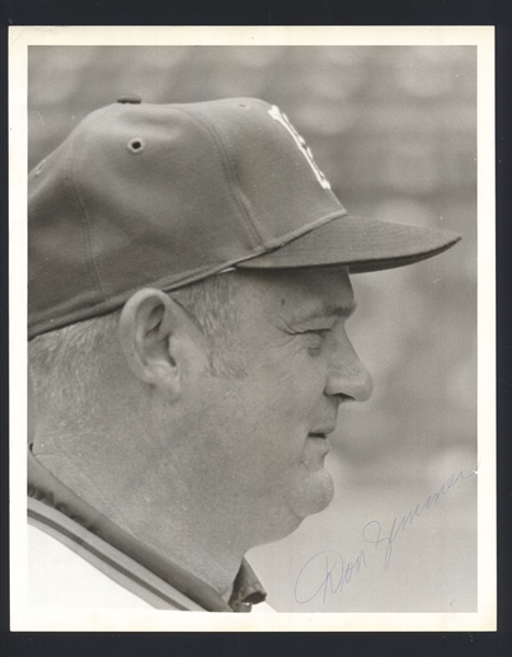 DON ZIMMER 1970s Boston Red Sox SIGNED Photo (d.2014)