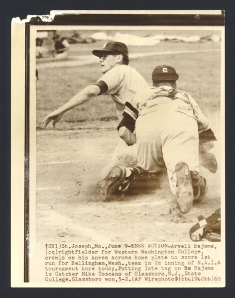 Lot of (3) 1962 GEORGE TROUTMAN, JOE ENGLE & MINOR LEAGUE News Wire Photos