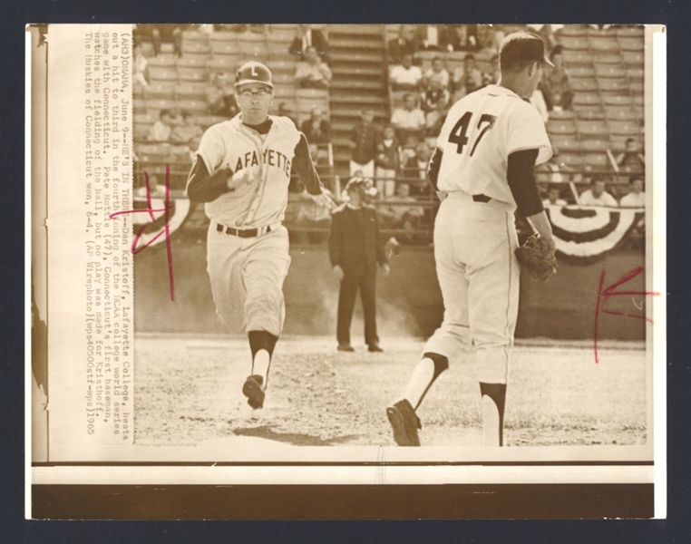 Lot of (2) 1960s College ED KAMINSKI, JAN KLEINMAN & DAN KRISTOFF Wire Photos