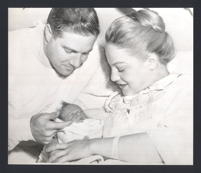 Lot of (2) 1960s Pirates BOB FRIEND, WIFE & CHILD Original News Photos