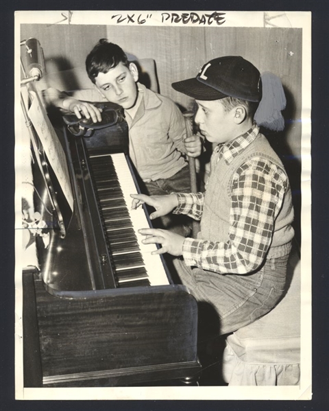 Lot of (3) 1950s Little League Baseball All-Stars Original News Photos