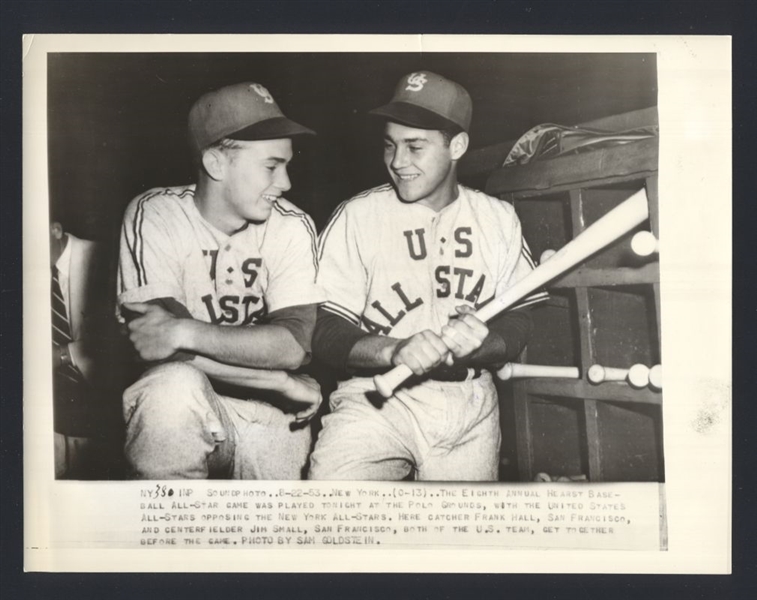 Lot of (3) 1950s Little League Baseball All-Stars Original News Photos