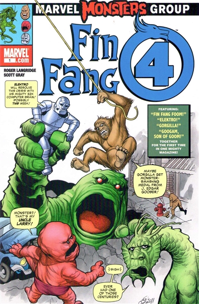 Marvel Monsters: Fin Fang Four #1 NM 2005 Marvel SIGNED by Eric Powell