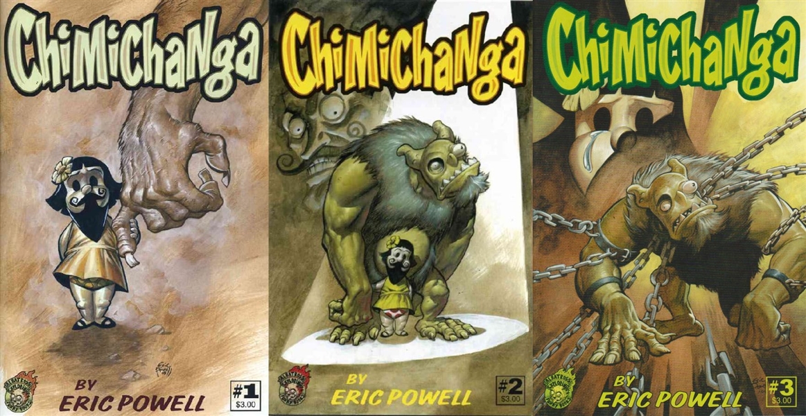 Chimichanga SET #1-3 NM 2016 Albatross Exploding Funny Books Eric Powell