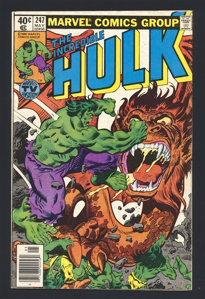 Incredible Hulk #247 F/VF 1980 Marvel Jarella's World Comic Book