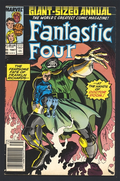 Fantastic Four (V1) Annual #20 FN 1987 Marvel NEWSSTAND Dr Doom Comic Book