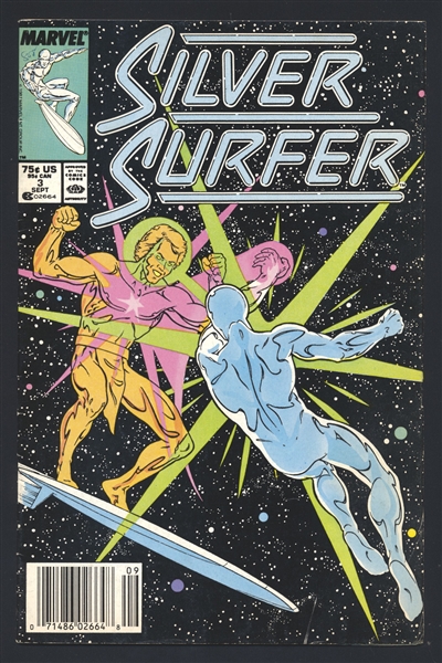 The Silver Surfer (1987) #3 VG/F 1987 Marvel NEWSSTAND Comic Book