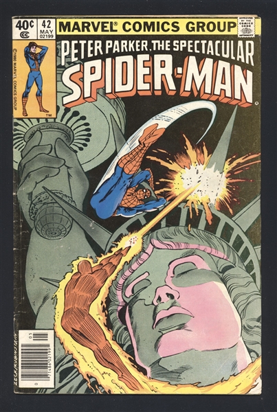 The Spectacular Spider-Man #42 G/VG 1980 Marvel Fantastic Four Comic Book