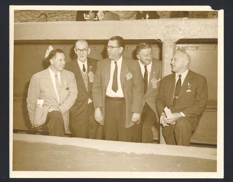 1940s RIPPER COLLINS, JOHN CARMICHAEL & WARREN BROWN Original News Photo