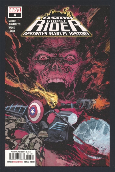 Cosmic Ghost Rider Destroys Marvel History #4 NM 2019 Marvel Zaffino Cover