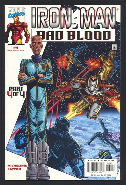 Iron Man: Bad Blood #4 NM 2000 Marvel vs Justin Hammer Comic Book