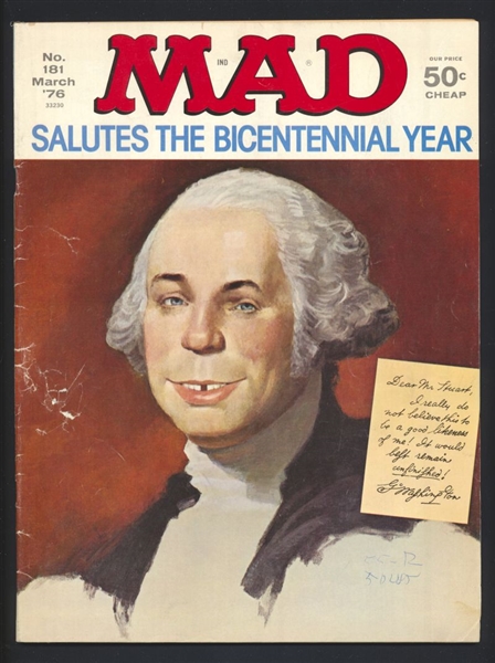 Mad #181 VG 1976 Gaines Bicentennial Issue Comic Book