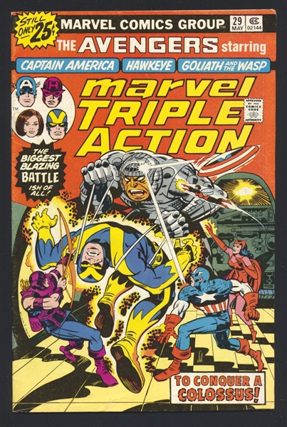 Marvel Triple Action #29 FN 1976 Marvel Jack Kirby Cover Comic Book