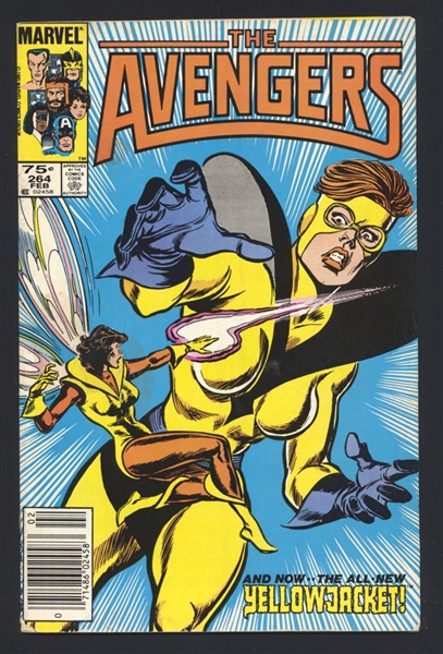 Avengers #264 VG 1986 Marvel 1st Yellowjacket II NEWSSTAND Comic Book