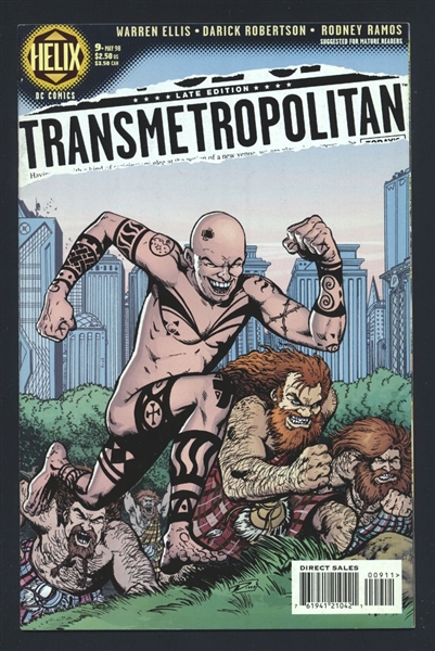 Transmetropolitan #9 VF 1998 DC (Helix) Warren Ellis Darick Robertson Comic Book