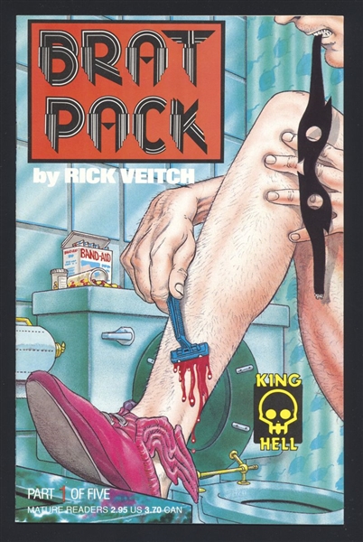 Bratpack (2nd Print) #1 VF 1991 King Hell Rick Veitch Comic Book