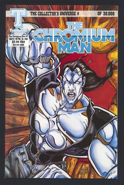 The Chromium Man #1 NM 1993 Triumphant Serially Numbered #22,915 Comic Book