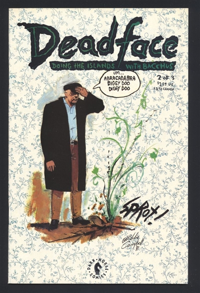 Deadface: Doing the Islands with Bacchus #2 NM 1991 Dark Horse Eddie Campbell