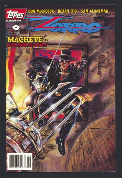 Zorro #9 VF 1994 Topps Newsstand Comic Book