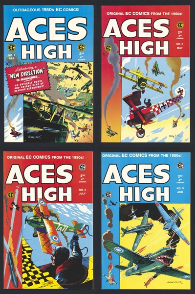 Aces High RUN 1, 2, 4, #5 VF 1999 RCP 1st Print Comic Book