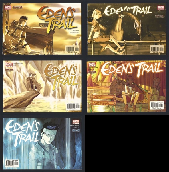 Eden's Trail SET #1-5 VF/NM 2003 Marvel Sideways Manga Comic Book