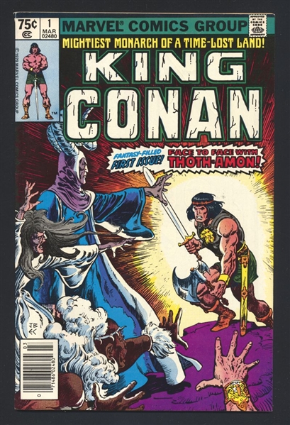 King Conan #1 VF/NM 1980 Marvel NEWSSTAND Comic Book