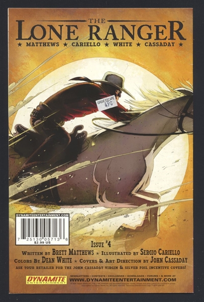 Lone Ranger #3 FN 2006 Dynamite John Cassaday Cover Comic Book