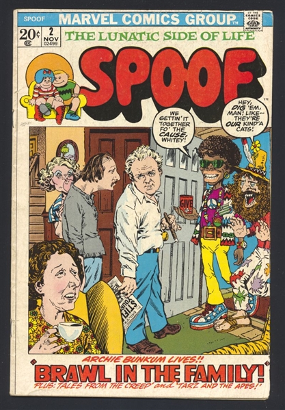 Spoof #2 VG 1972 Marvel All In The Family Comic Book
