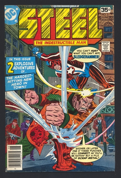 Steel, the Indestructible Man #3 FN 1978 DC Don Heck Comic Book