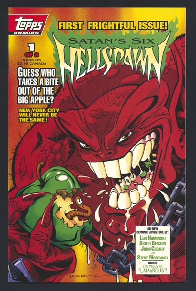 Satan's Six: Hellspawn #1 VF 1994 Topps John Cleary Comic Book