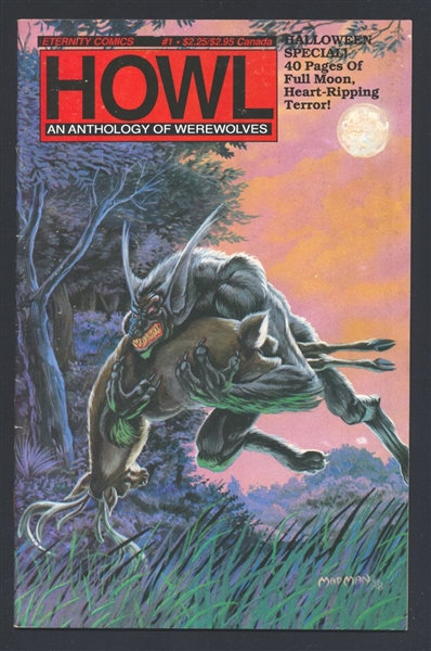 Howl #1 FN 1988 Eternity Anthology of Werewolves Comic Book