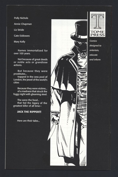 Jack the Ripper #1 VF 1998 Tome Press Comic Book