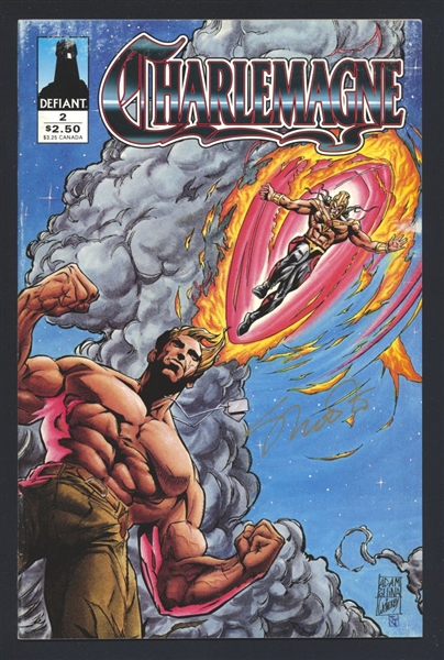 Charlemagne #2 FN 1994 Defiant SIGNED by Jim Shooter Comic Book