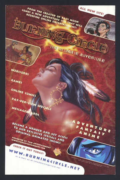 Burning Circle #1 VF/NM 2001 Tusk David Boller Comic Book