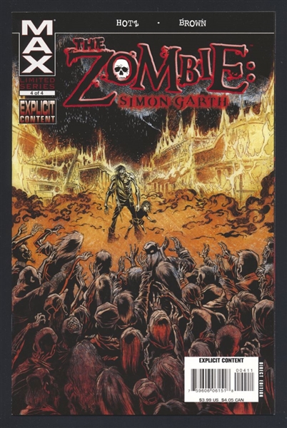 Zombie: Simon Garth #4 NM 2008 Marvel (MAX) Comic Book