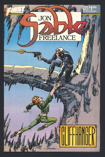 Jon Sable, Freelance #9 FN 1984 First Mike Grell Comic Book