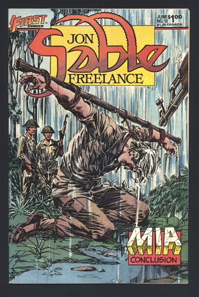 Jon Sable, Freelance #13 VF 1984 First Mike Grell Comic Book