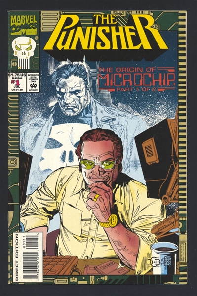 Punisher: Origin of Micro Chip #1 FN 1993 Marvel Comic Book
