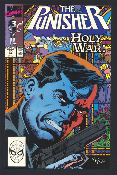 Punisher (1987) #30 VF/NM 1990 Marvel Holy War! Comic Book