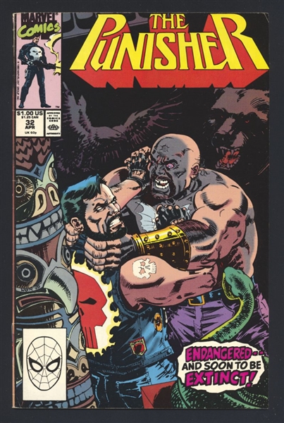 Punisher (1987) #32 FN 1990 Marvel Comic Book