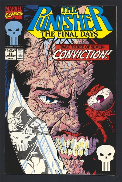 Punisher (1987) #55 VF/NM 1991 Marvel Final Days p3 Jigsaw Comic Book