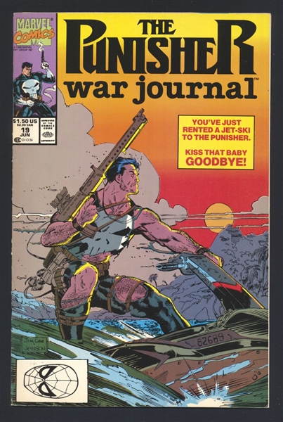 The Punisher War Journal #19 VG 1990 Marvel Jim Lee Comic Book