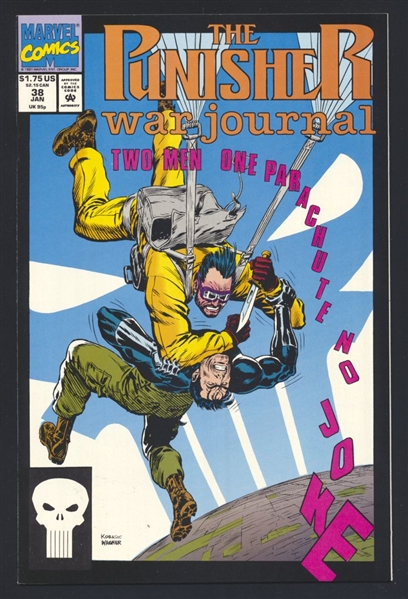 The Punisher War Journal #38 VF/NM 1992 Marvel Terminal Velocity Comic Book