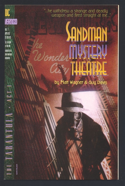 Sandman Mystery Theatre #1 VF/NM 1993 DC (Vertigo) The Tarantula p1 Comic Book