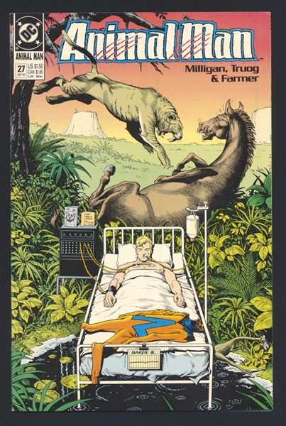Animal Man #27 NM 1990 DC Brian Bolland Cover Comic Book