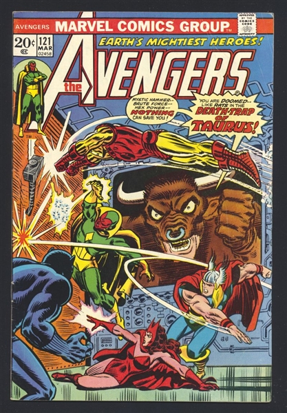 Avengers #121 FN 1974 Marvel Marvel Value Stamp #5 Hulk Intact Comic Book