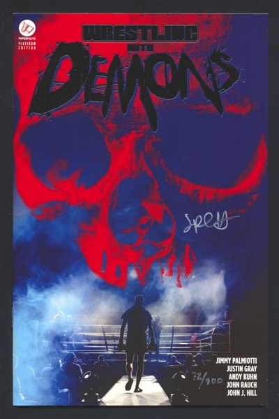 Wrestling with Demons #1 NM 2022 Paper Films Jimmy Palmiotti SIGNED #72/300